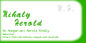 mihaly herold business card