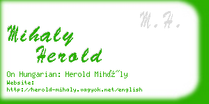 mihaly herold business card